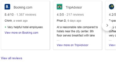 Google hotel meta search::: Compare reviews