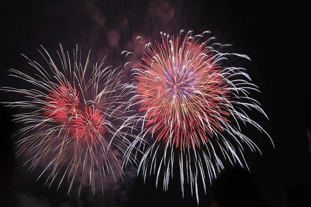 Fireworks Western New Year in Vietnam