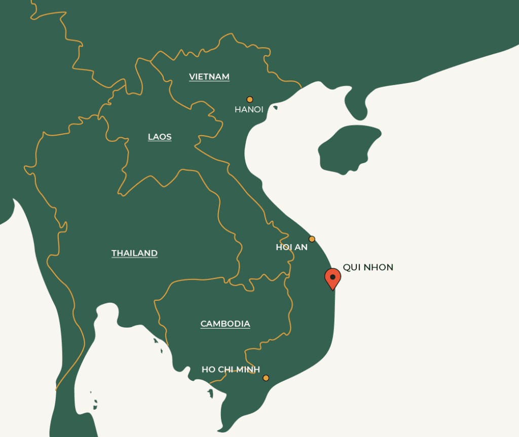 Quy Nhon on map
