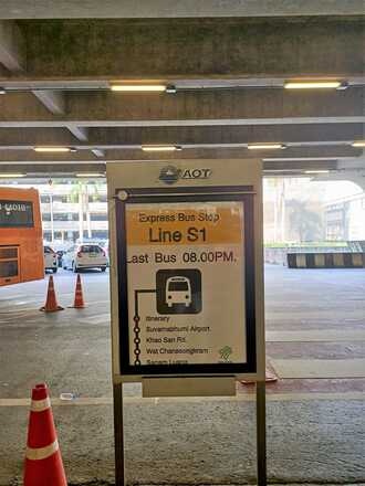 Airport Shuttle bus sign