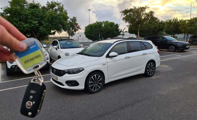 Picking up the car rental