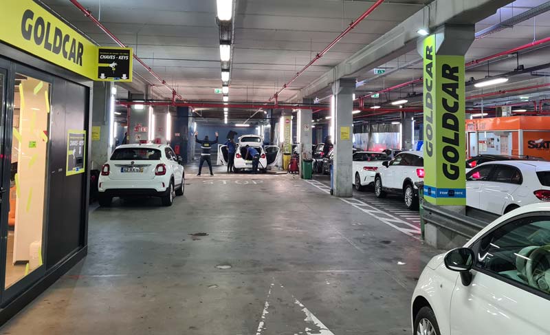 Returning the car at car rental company