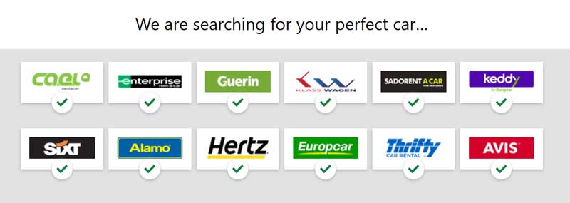 Booking a rental car