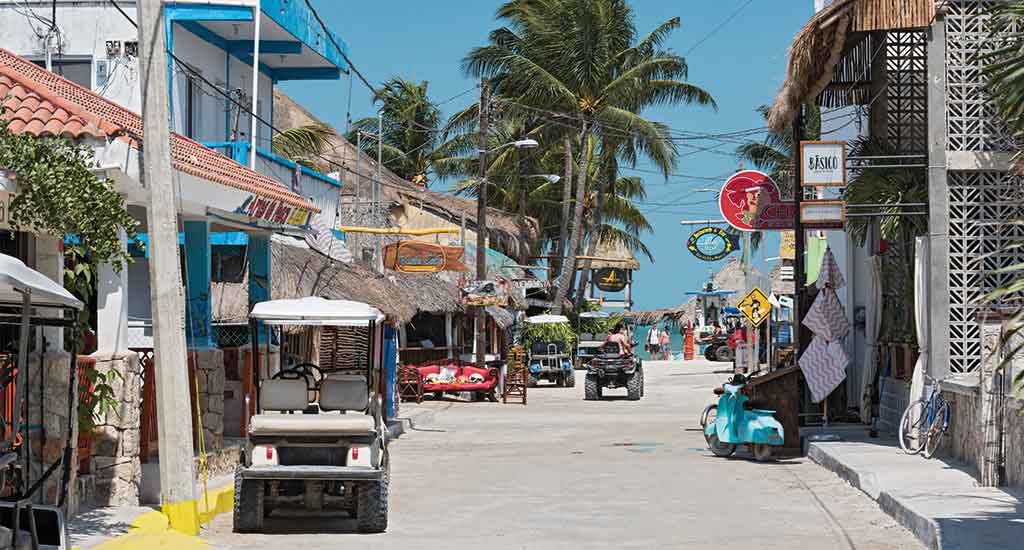 Stalls in Isla Holbox Mexico