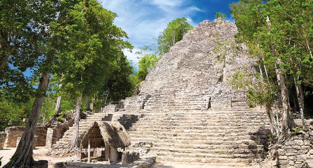 La Iglesia Pyramid in Coba Quintana Roo Mexico