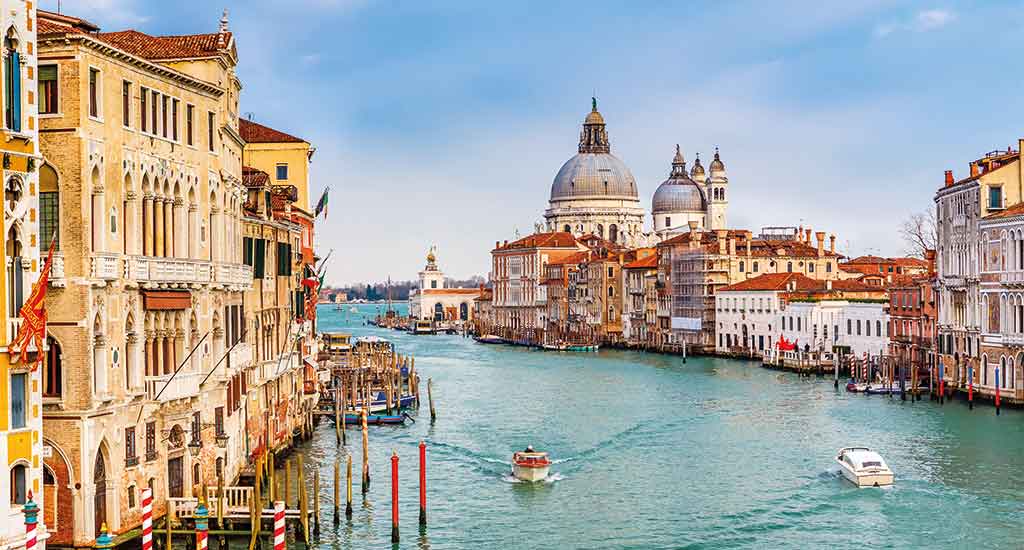 Boats in the Grand Canal