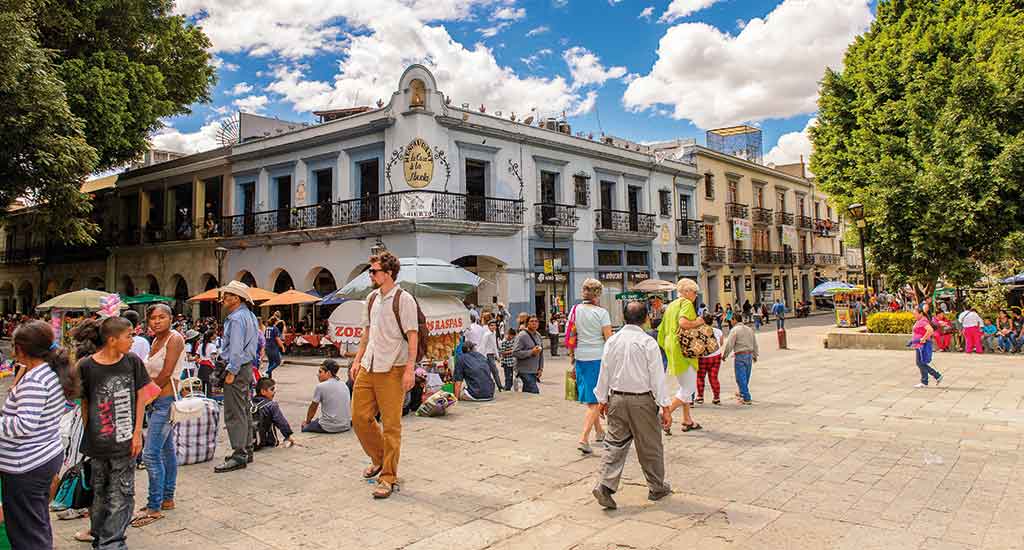 Zocalo in Oaxaca Mexico