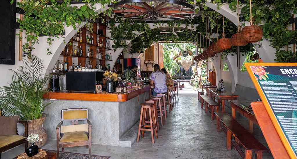 Vintage café in Tulum Mexico