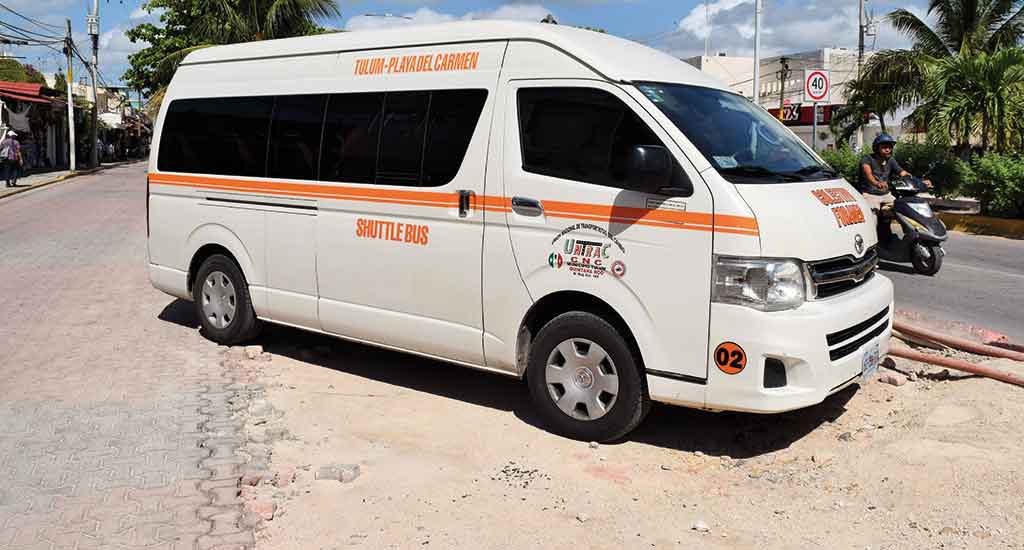 Colectivo Mini Bus in Tulum Mexico