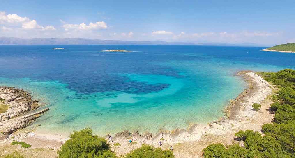 Bacva beach in Korcula