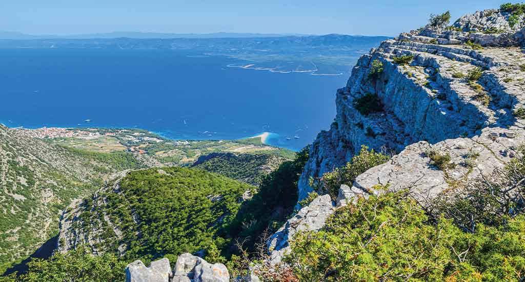 Climb Vidova Gora in Brac