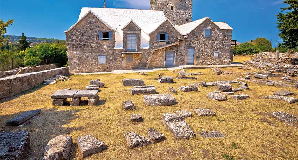 Skrip stones landmark in Brac