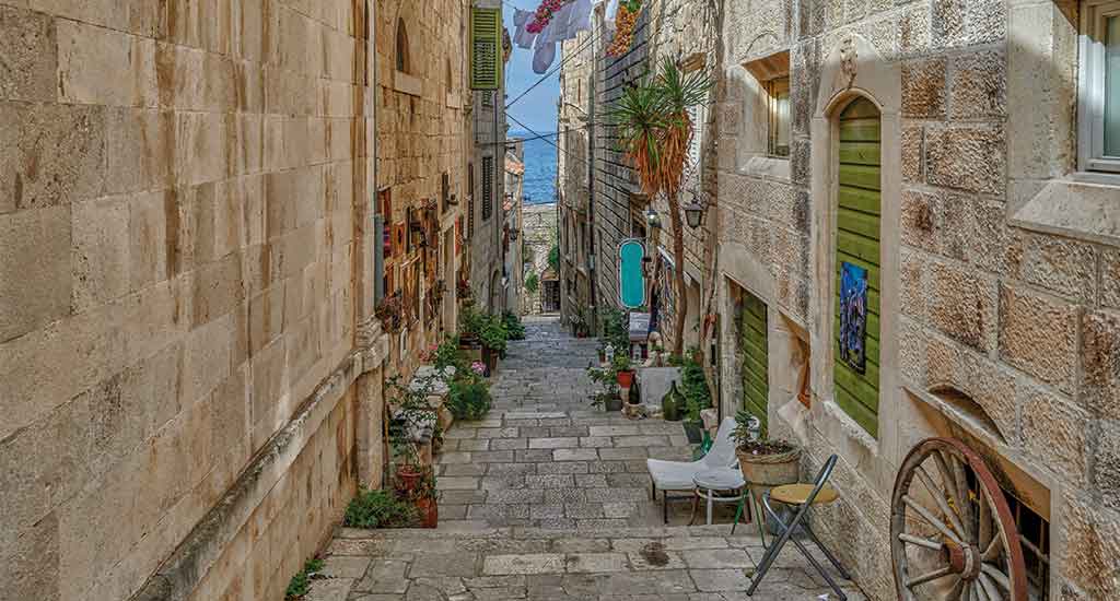 Old town street of Korcula