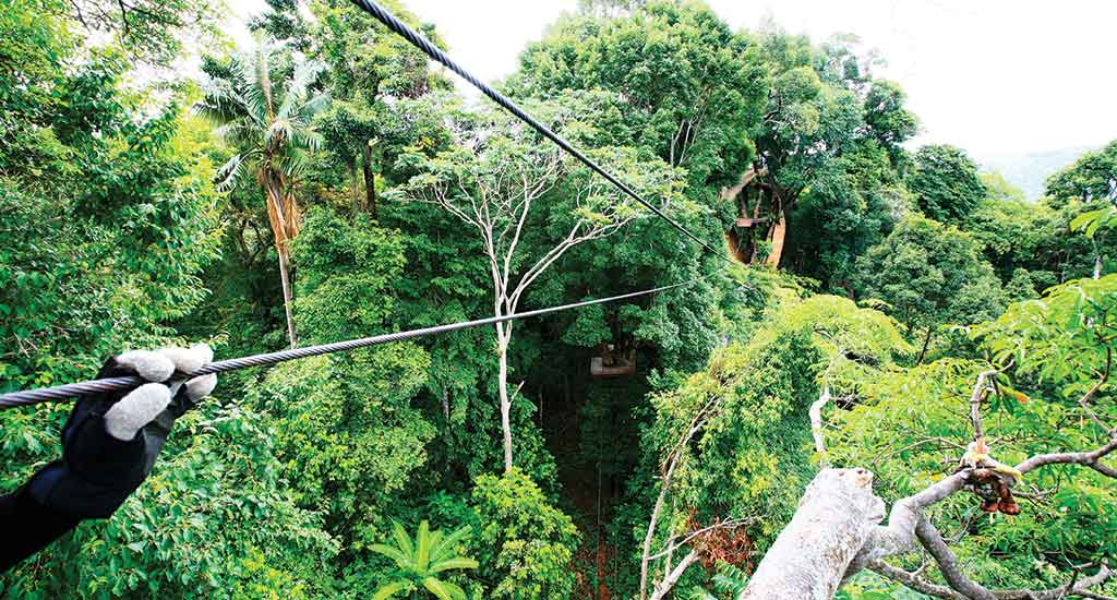 Ziplining in Koh Chang