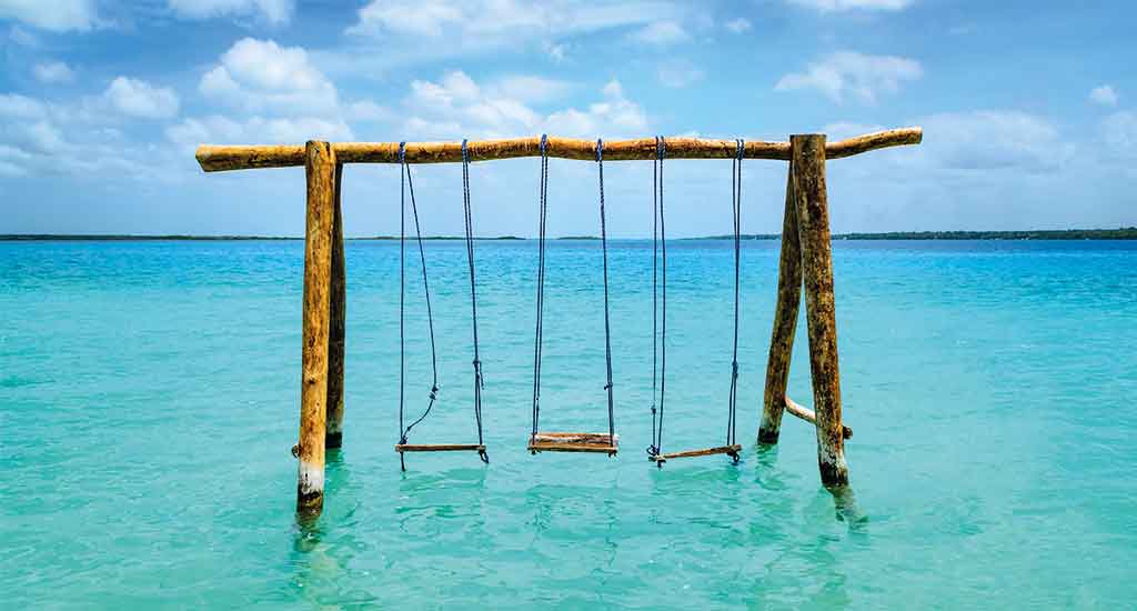 Lake Bacalar in Quintana Roo Mexico