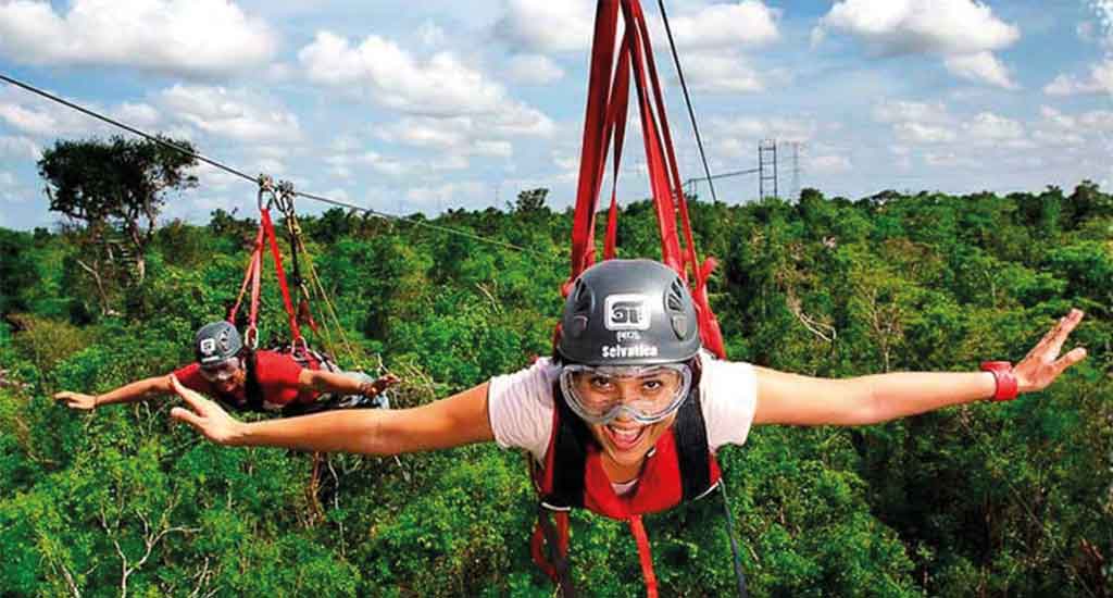 Selvatica Zipline in Cancun Quintana Roo Mexico