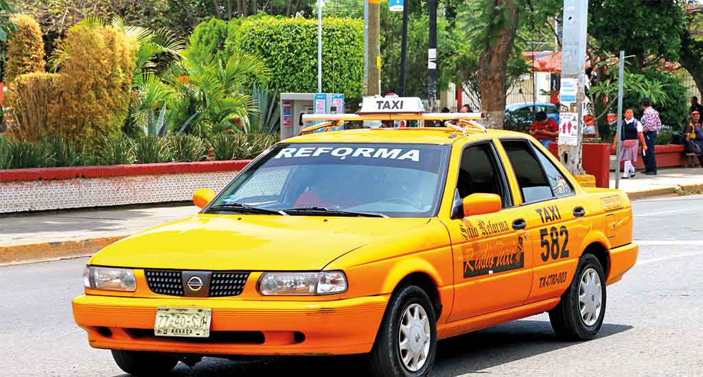 Taxi in Oaxaca Mexico