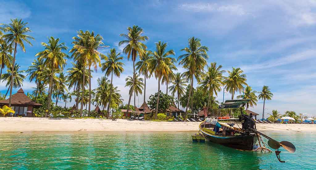 Beach visit at Koh Mook Island as part of a tour in Koh Lanta