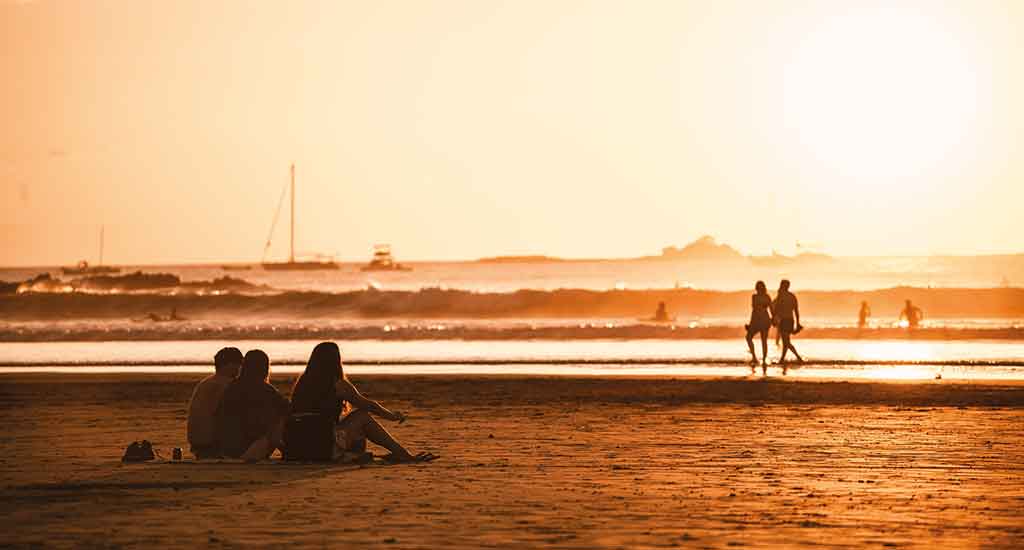 Tamarindo beach in Costa Rica