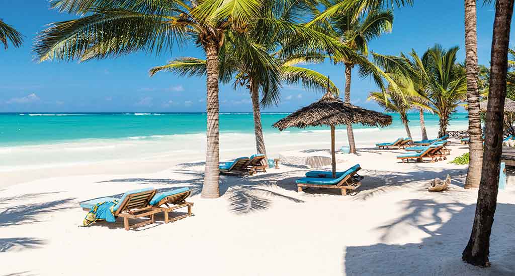 Tropical coast in Isla Holbox Mexico