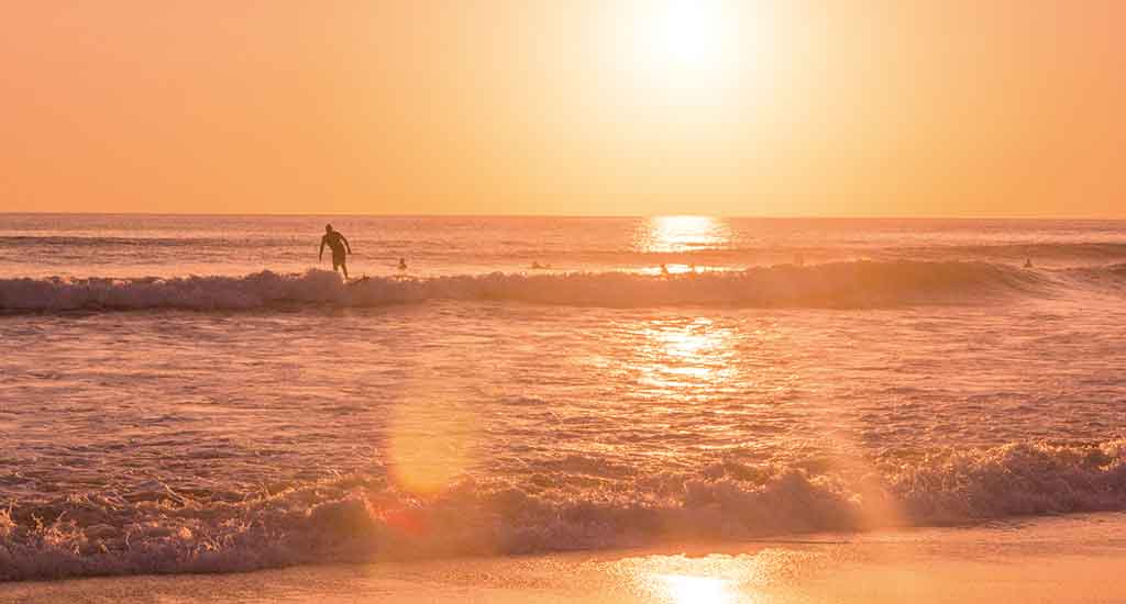 Surfer in Santa Teresa Costa Rica