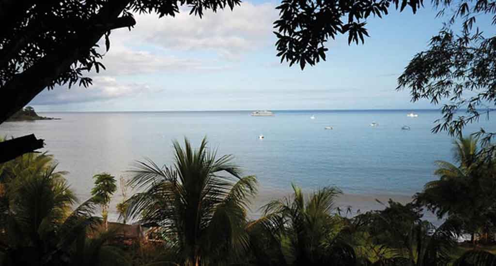 Beach view in Costa Rica