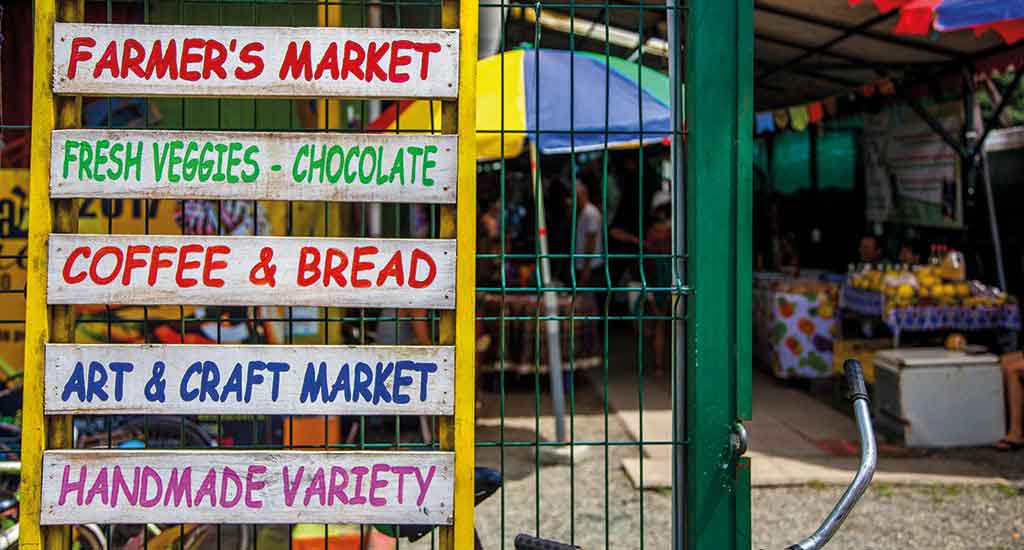 Farmers market in Puerto Viejo Costa Rica