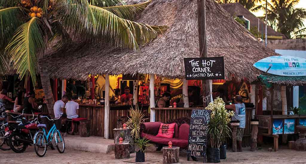 Hot Corner in Isla Holbox Mexico