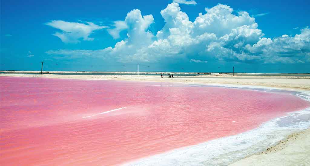 Las Coloradas in Yucatan Mexico