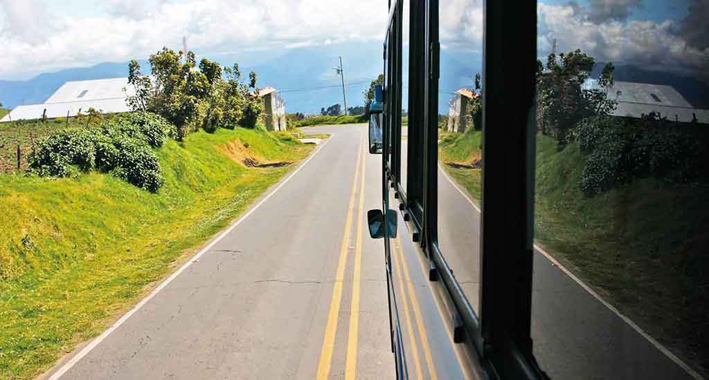 Bus in Monteverde Costa Rica