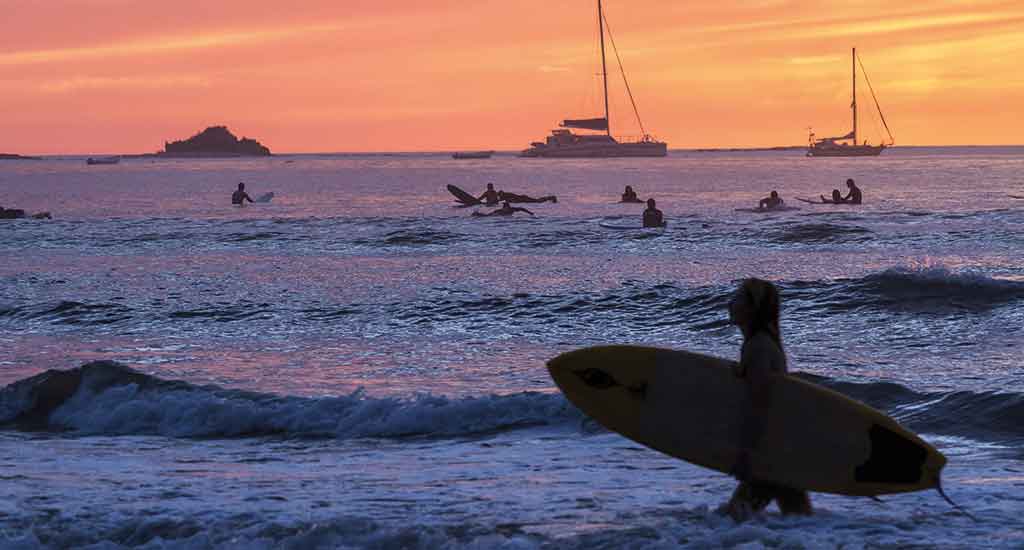 Surfer in Tamarindo Costa Rica