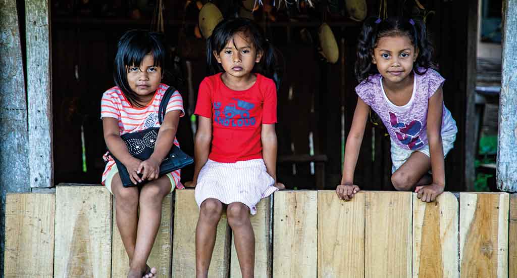 BriBri Indigenous kids in Costa Rica