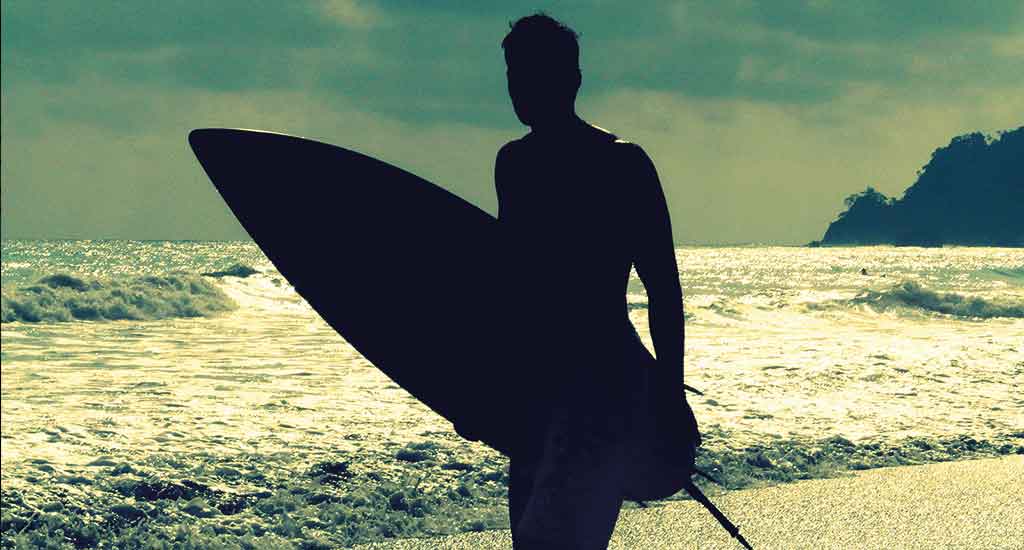 Surfer in Manuel Antonio Costa Rica