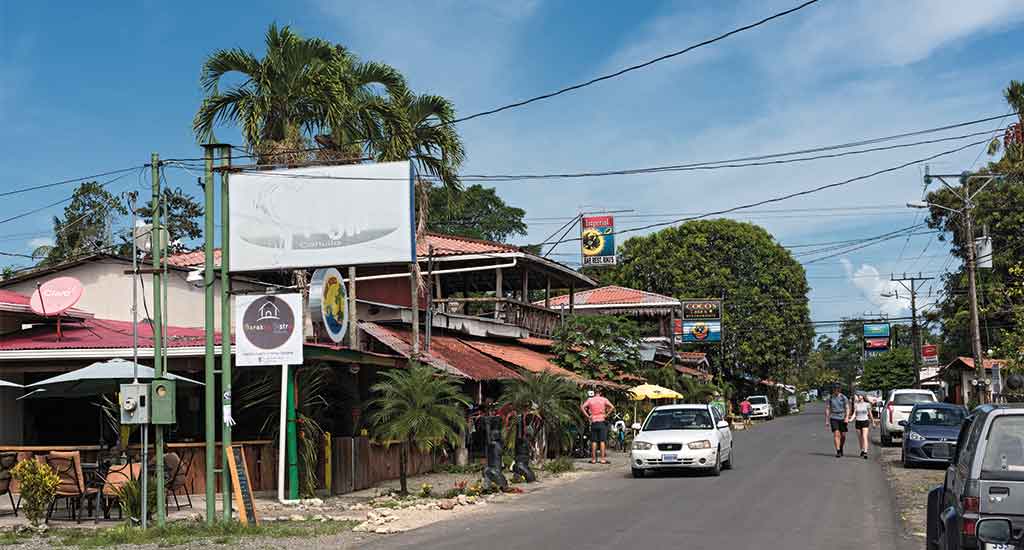 Street in Puerto Viejo Costa Rica