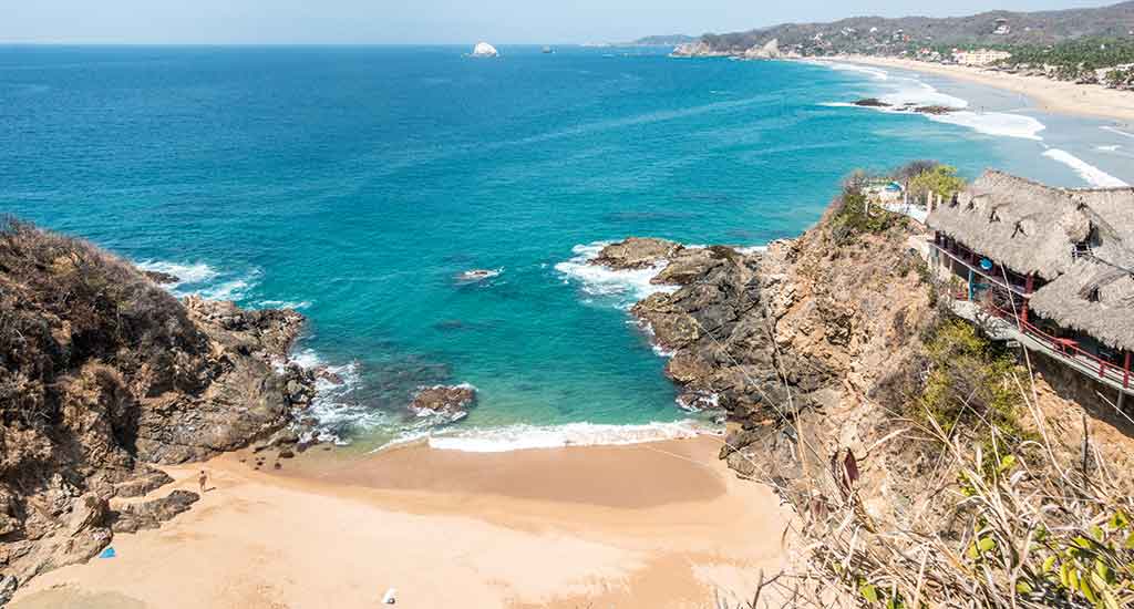 Beaches near Puerto Escondido Mexico