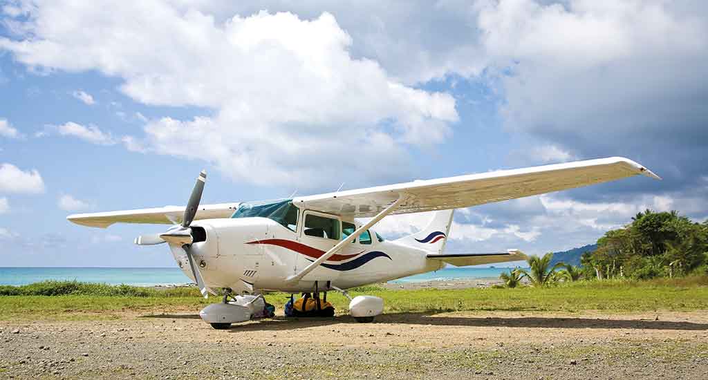 Plane on Corcovado Costa Rica