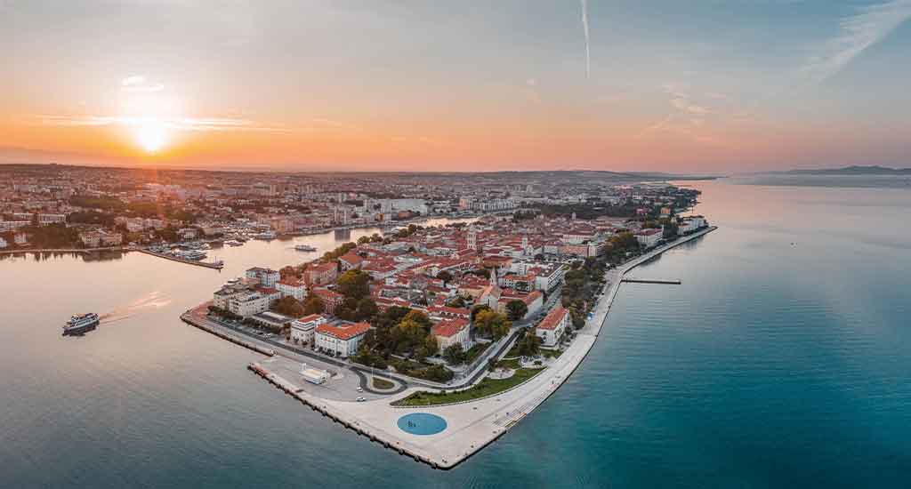 Sea organ aerial view