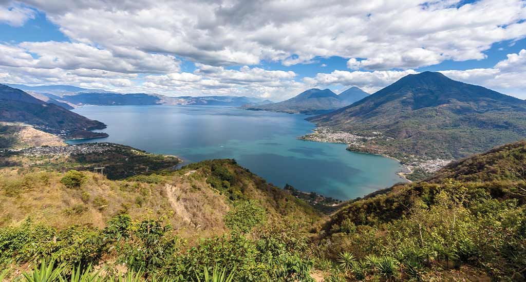 View of the lake from the hike