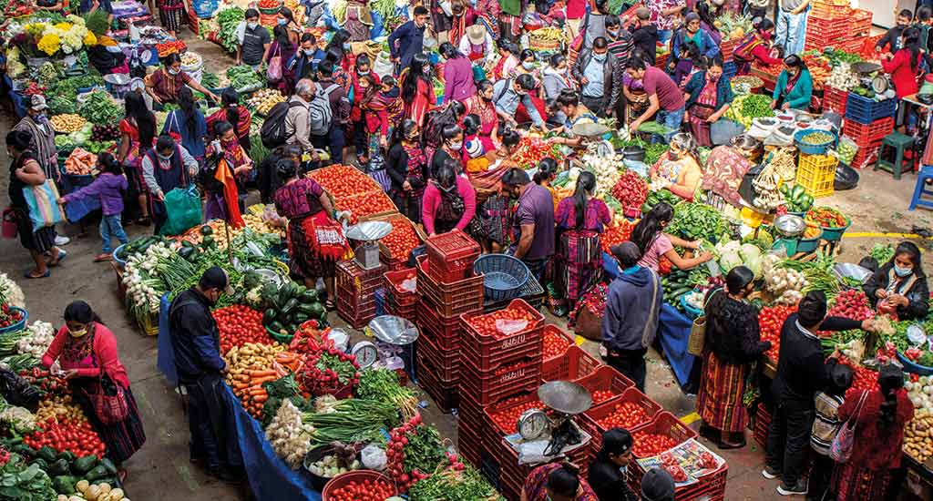 Crowded Chichicastenango Market