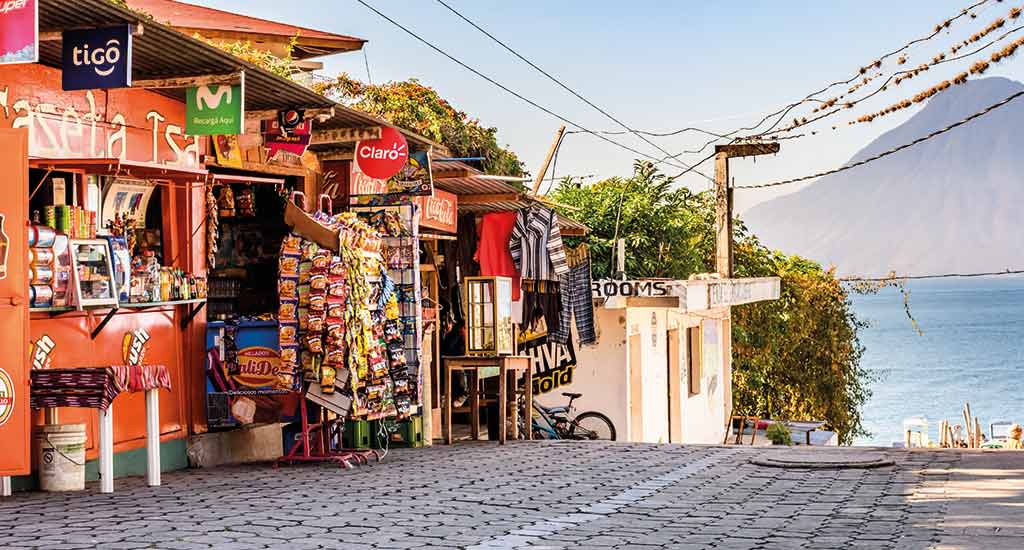 Street at Panajachel Guatemala