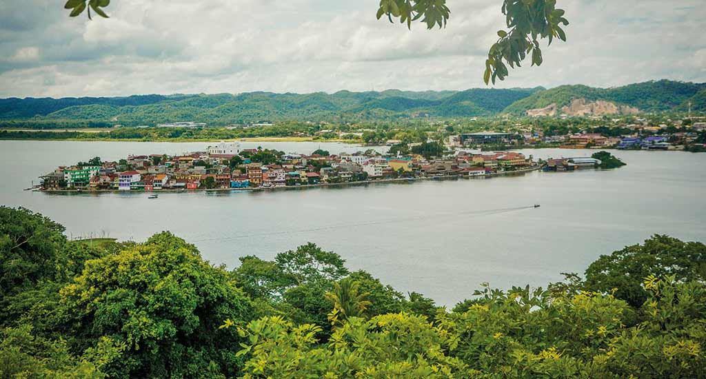 View from El Mirador in Flores
