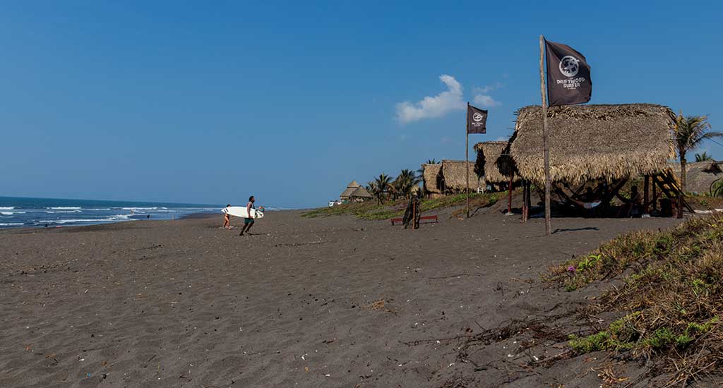Surfing in El Paredon