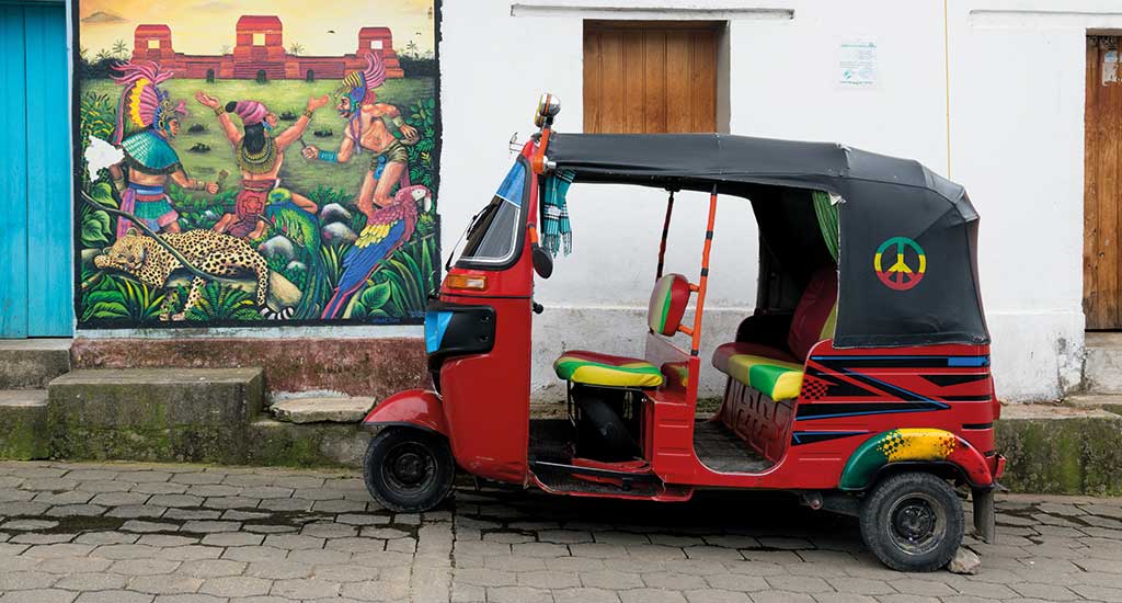 Red Tuk-tuk in Guatemala