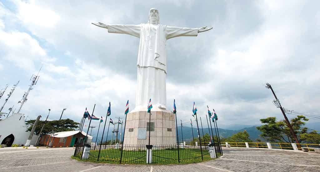 Statue of Christ in Cali Colombia
