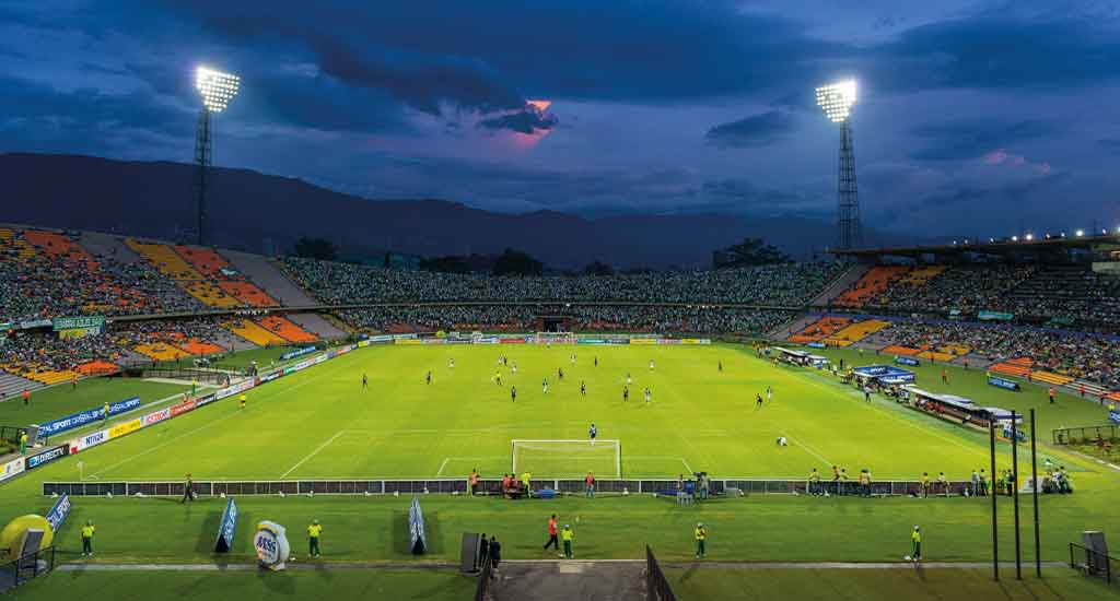 Football field in Medellin Colombia