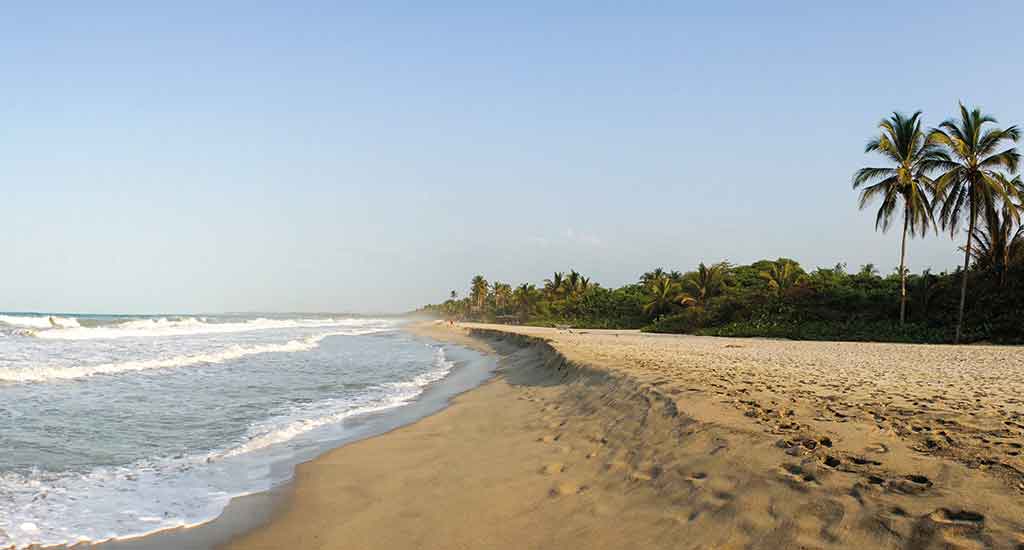 Beach in Palomino Colombia