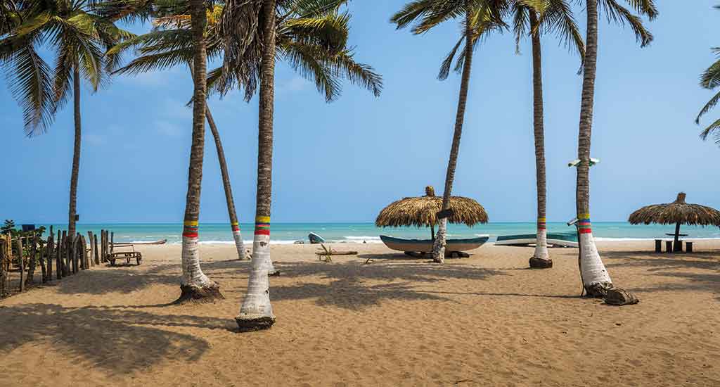 Sandy beach on Palomino