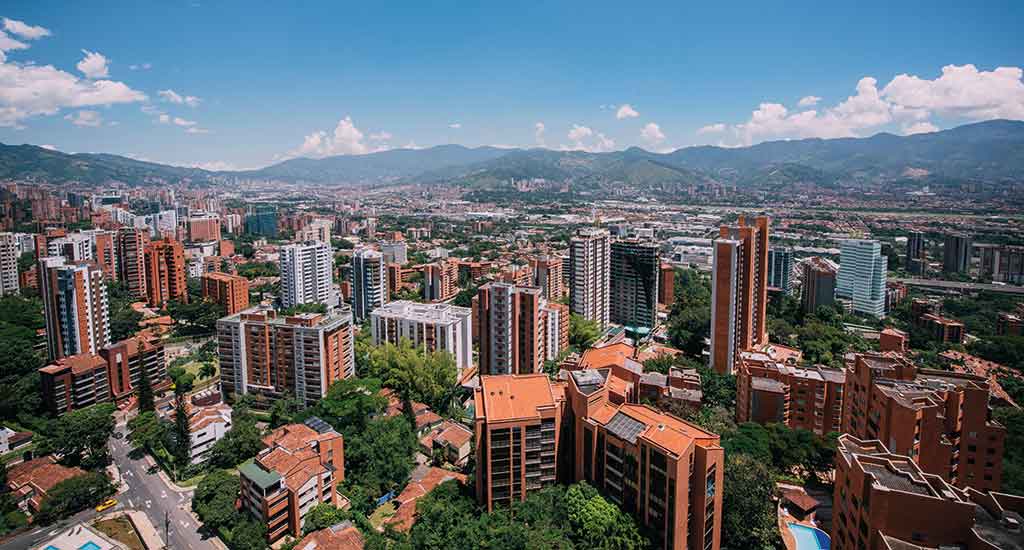 Overview of El Poblado Medellin