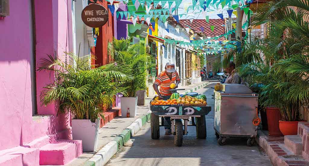 Fruit vendor in the streets of Getsemini
