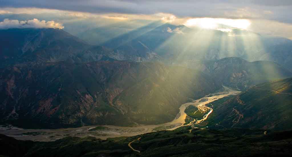 Sunrise in the Mountains of Chicamocha